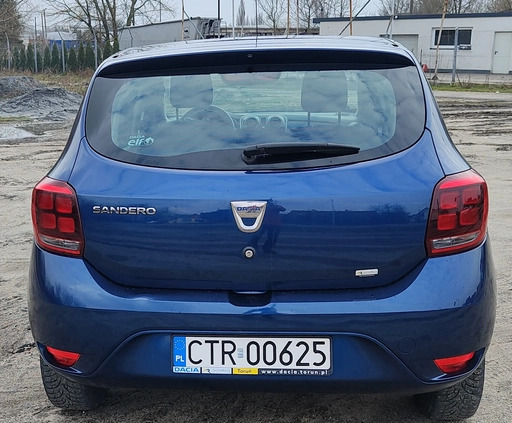 Dacia Sandero cena 26500 przebieg: 175300, rok produkcji 2018 z Toruń małe 154